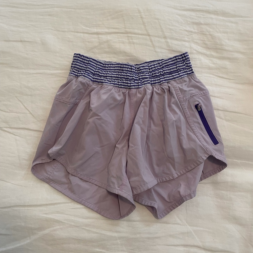 Purple Lululemon shorts
